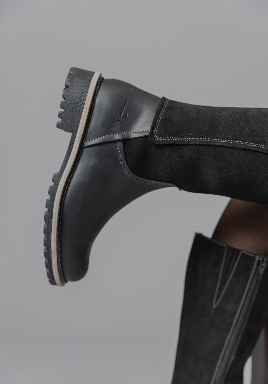 BOTAS MUJER DEGAS CUERO NEGRO BRANCA OX0010W23BLK - 8