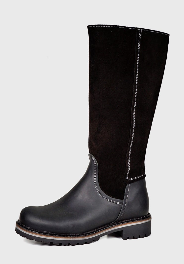 BOTAS MUJER DEGAS CUERO NEGRO CALISTA OX0017W23BLK - 2