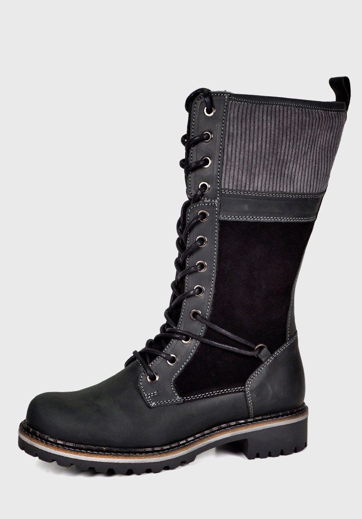 BOTA CUERO EVORA EN COLOR NEGRO - 3
