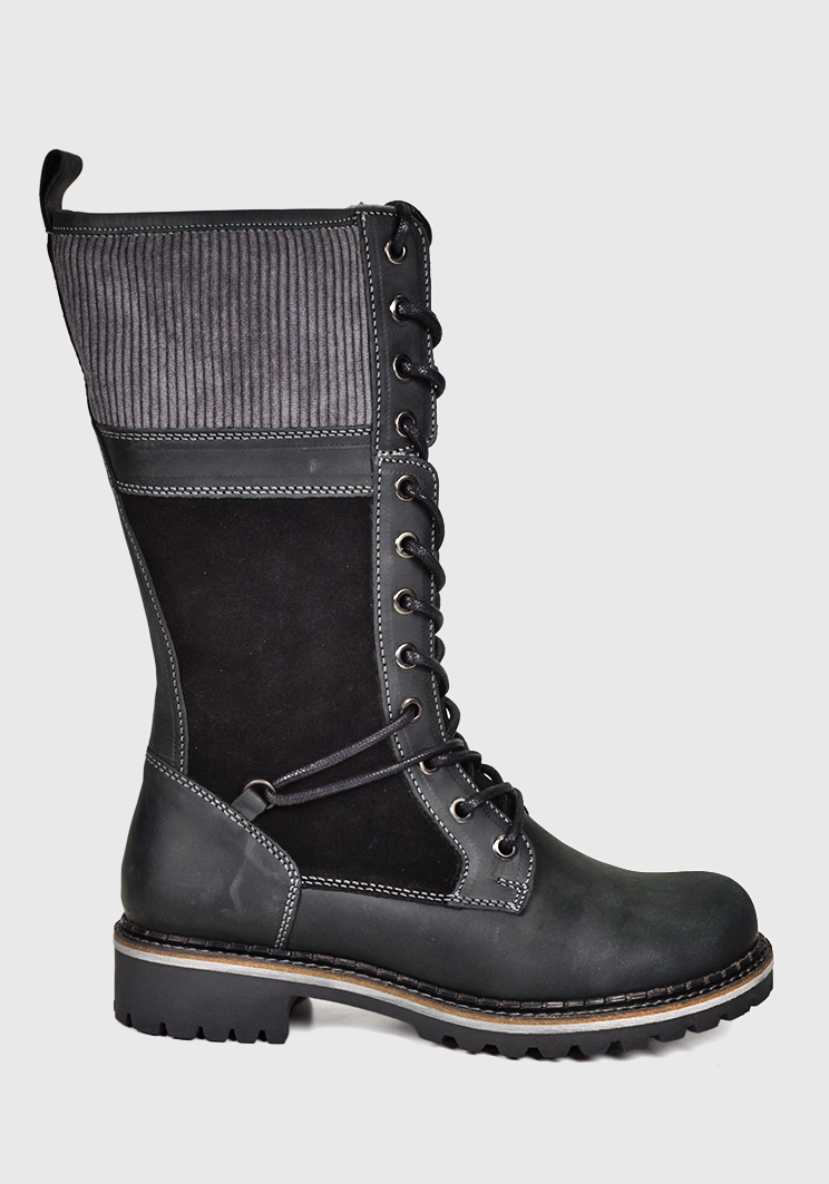 BOTA CUERO EVORA EN COLOR NEGRO - 6