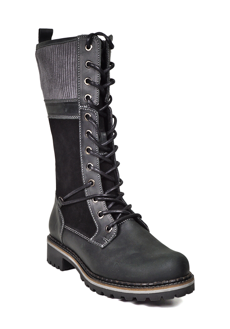 BOTA CUERO EVORA EN COLOR NEGRO - 8