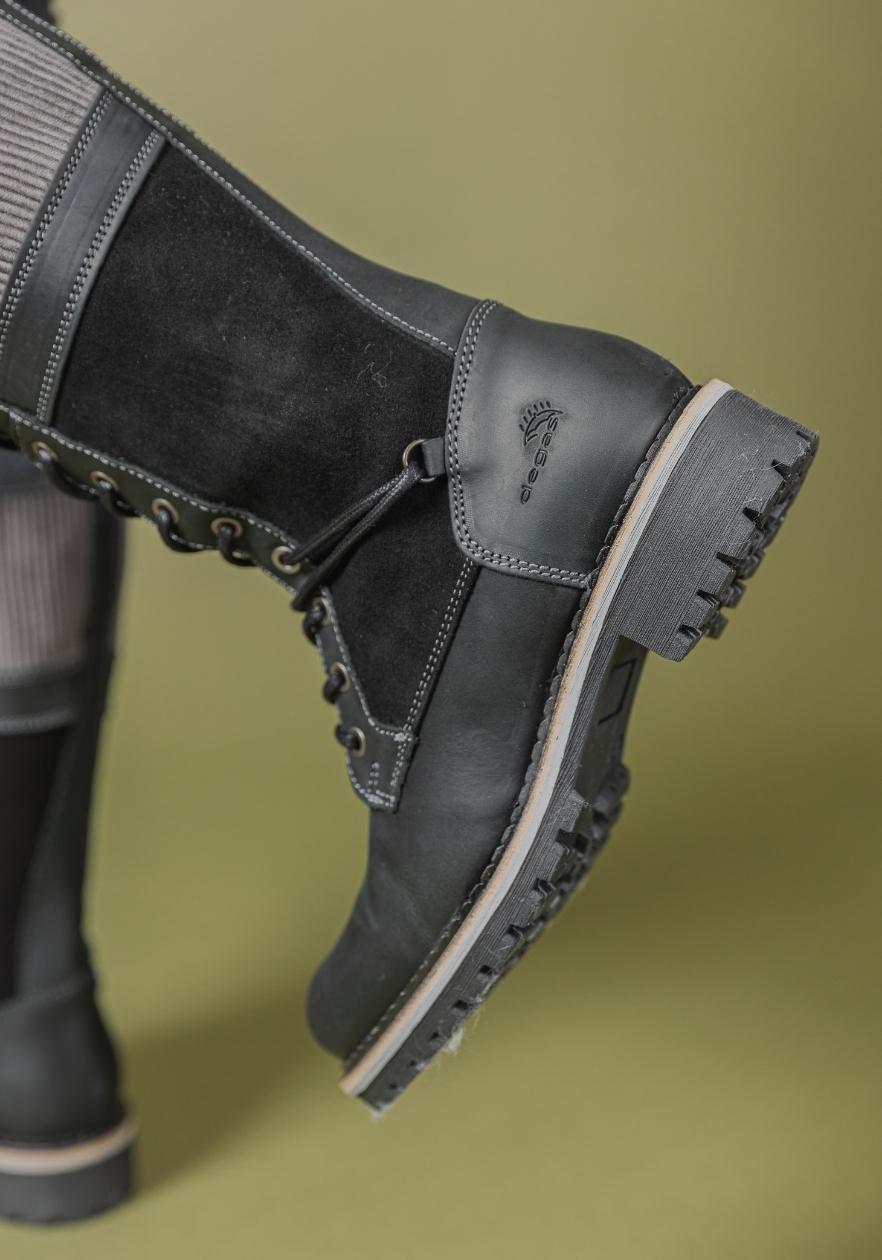 BOTA CUERO EVORA EN COLOR NEGRO - 9