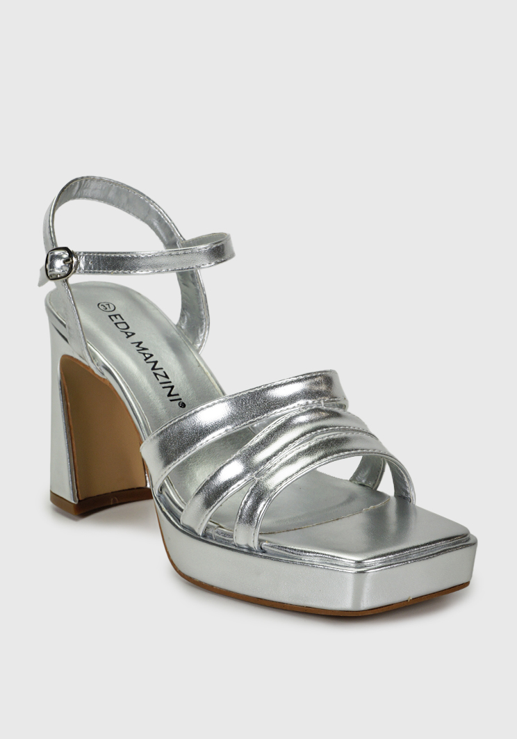 SANDALIA PETRAL PLATEADO - 3