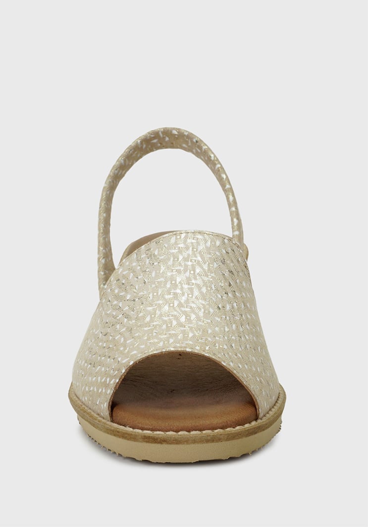 SANDALIAS MUJER DEGAS CUERO BEIGE GIGI METALIZADO PS4021S24TBE - 3