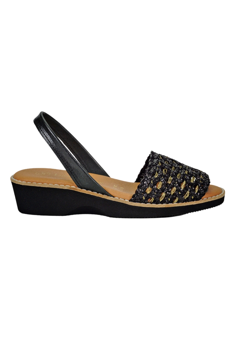 SANDALIAS MUJER DEGAS CUERO NEGRO LIZYL PS4017S24NEG - 1