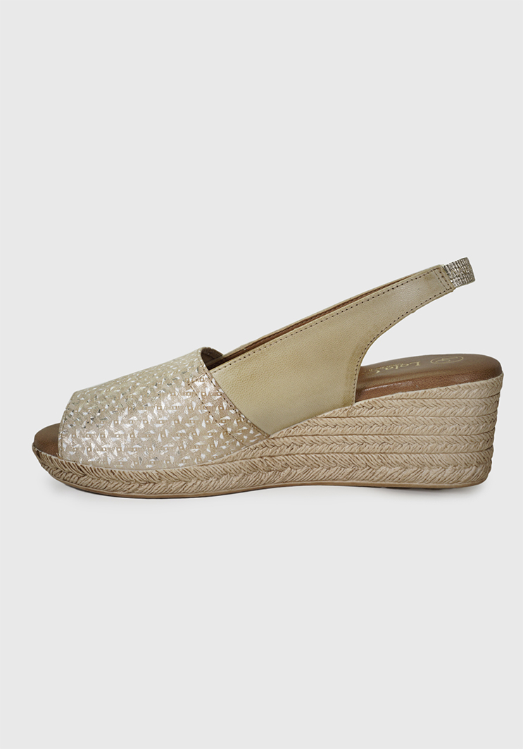 SANDALIA CUERO SUSANNE BEIGE - 5