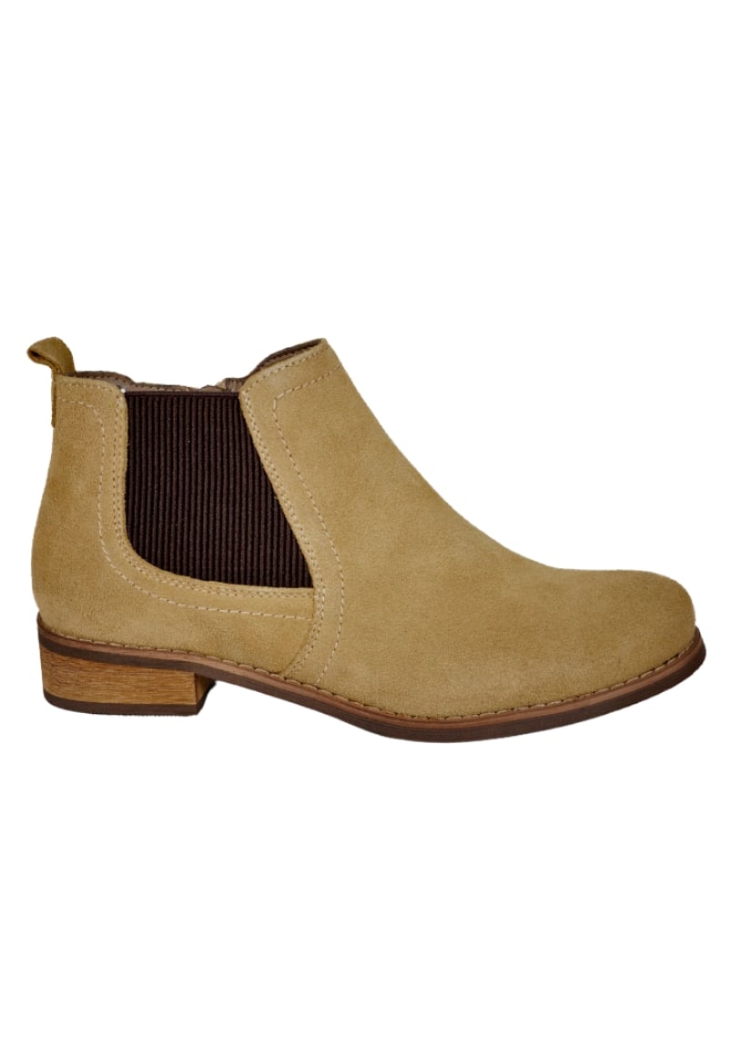 BOTÍN CUERO CAMEL BRISIA - 1