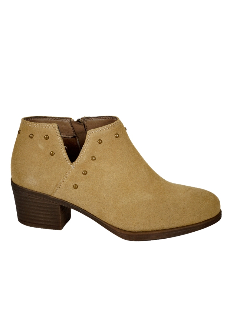 BOTÍN CUERO CAMEL KAITH - 1