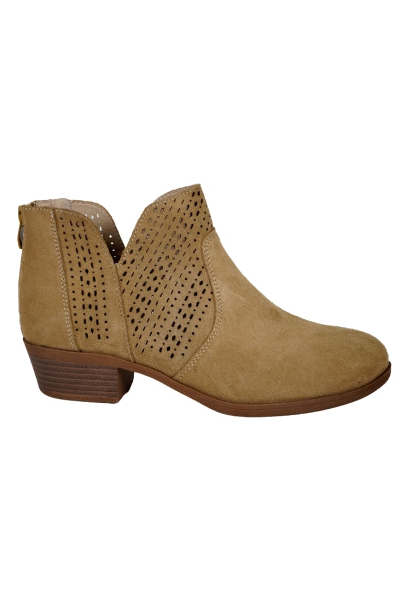 BOTÍN CUERO CAMEL SAMANTA CASUAL - 1