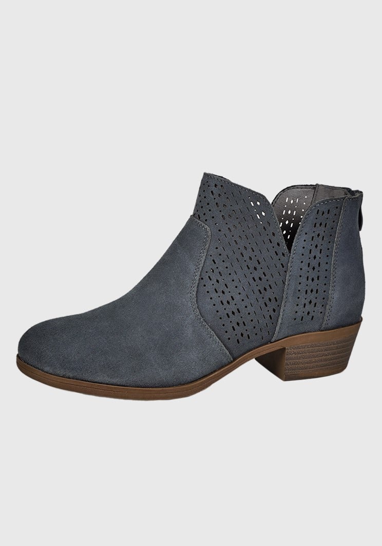 BOTÍN CUERO AZUL SAMANTA CASUAL - 2