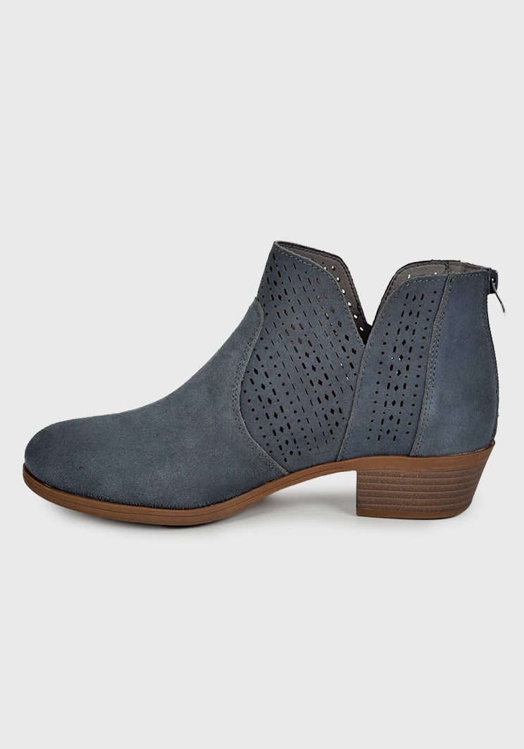 BOTÍN CUERO AZUL SAMANTA CASUAL - 5