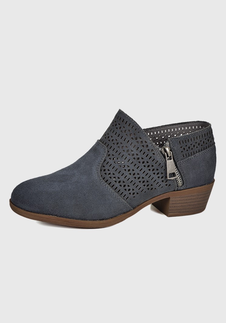 BOTÍN CUERO AZUL AIXA CASUAL - 2