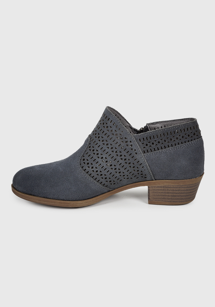 BOTÍN CUERO AZUL AIXA CASUAL - 4