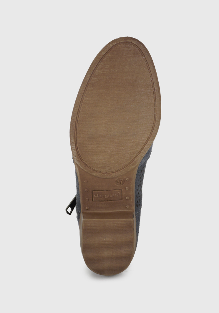BOTÍN CUERO AZUL AIXA CASUAL - 5