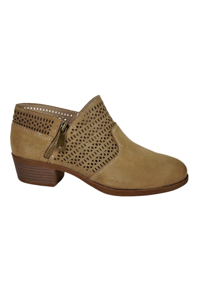 BOTÍN CUERO CAMEL AIXA CASUAL - 1
