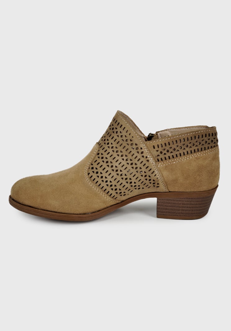 BOTÍN CUERO CAMEL AIXA CASUAL - 4