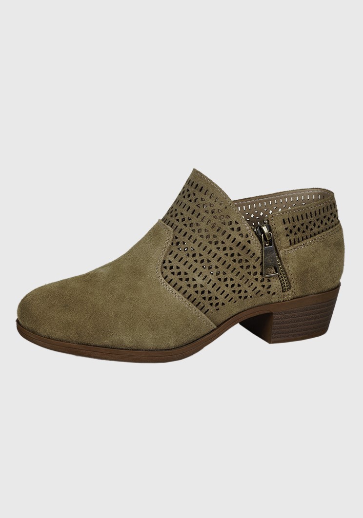 BOTÍN CUERO TAUPE AIXA CASUAL - 2
