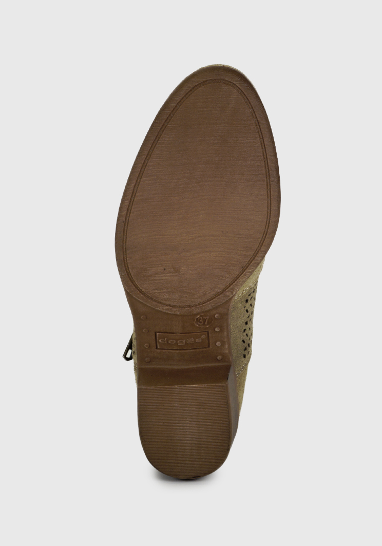 BOTÍN CUERO TAUPE AIXA CASUAL - 5