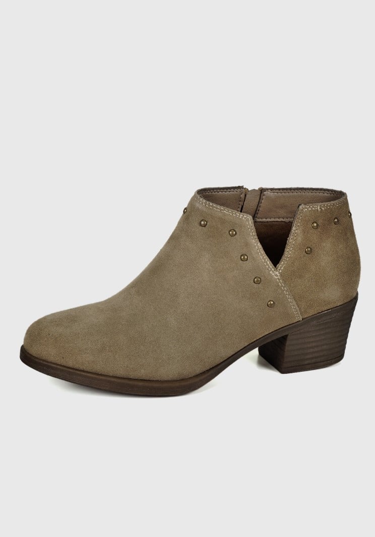 BOTÍN CUERO TAUPE KAITH - 2