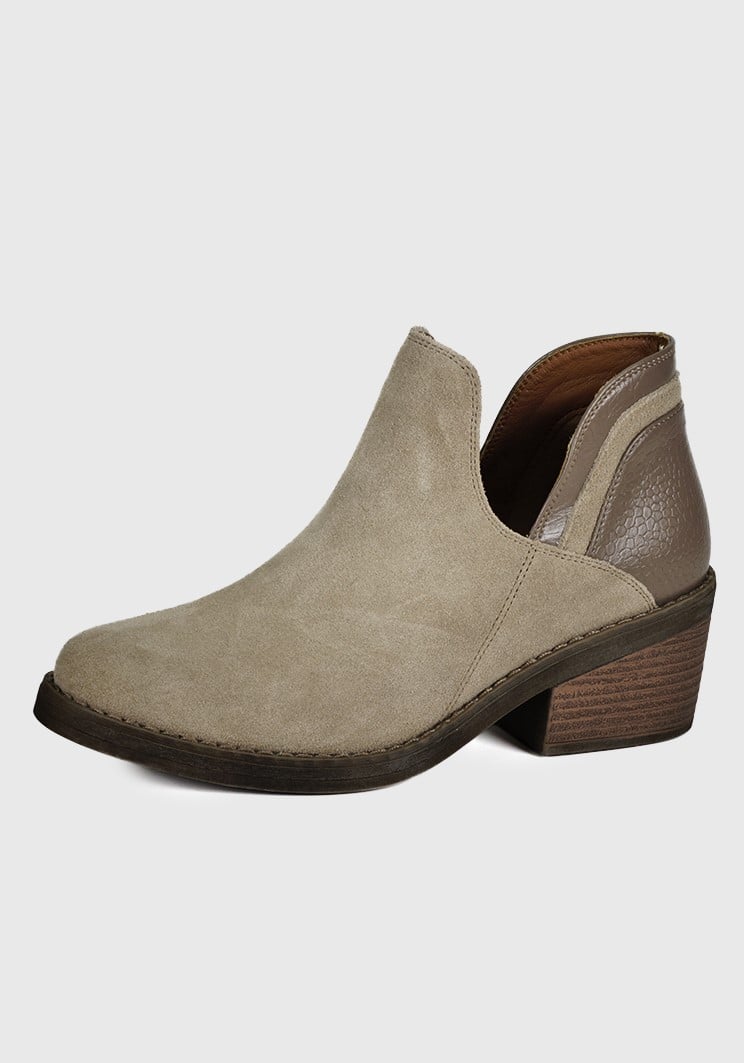 BOTÍN CUERO BEIGE XIANA - 2