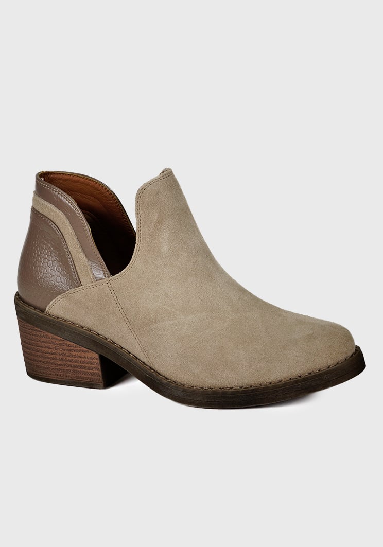 BOTÍN CUERO BEIGE XIANA - 3