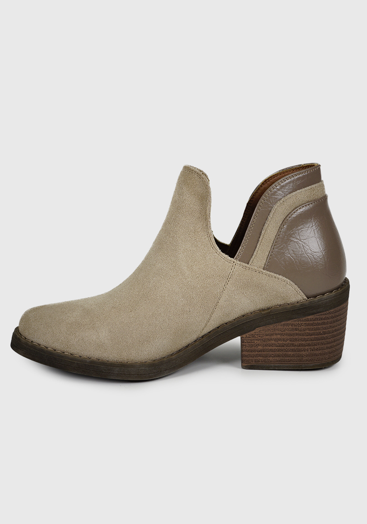 BOTÍN CUERO BEIGE XIANA - 5