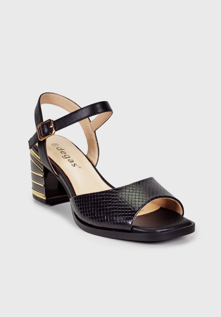 SANDALIAS MUJER DEGAS CUERO NEGRO JAVI CH0302S24BLK - 4