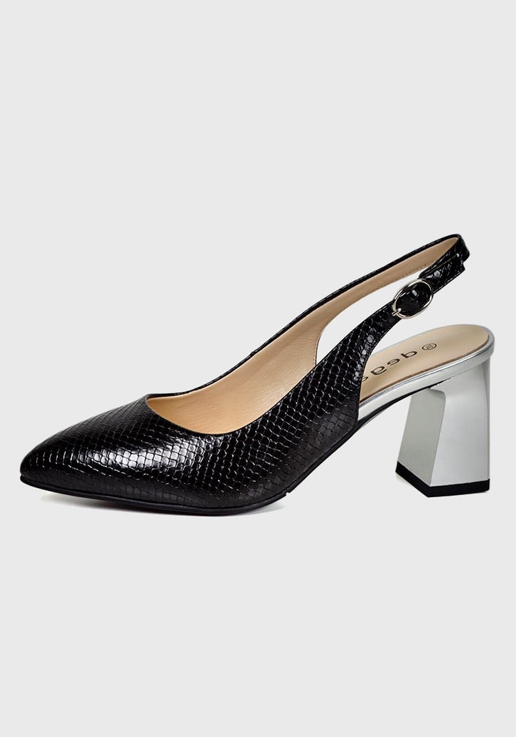 ZAPATO CUERO GLANNIS NEGRO - 1