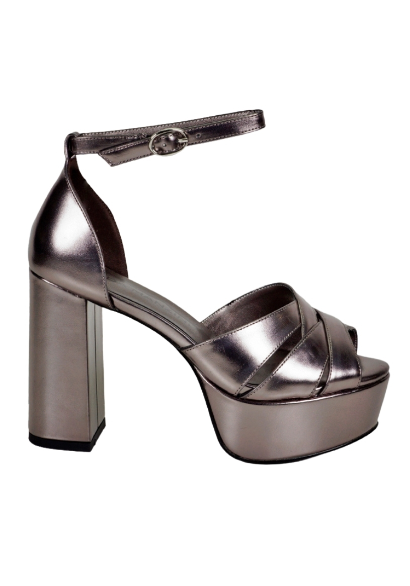 SANDALIAS MUJER EDA MANZINI AMINTA PLATEADO OSCURO CHE267S24PEW - 1