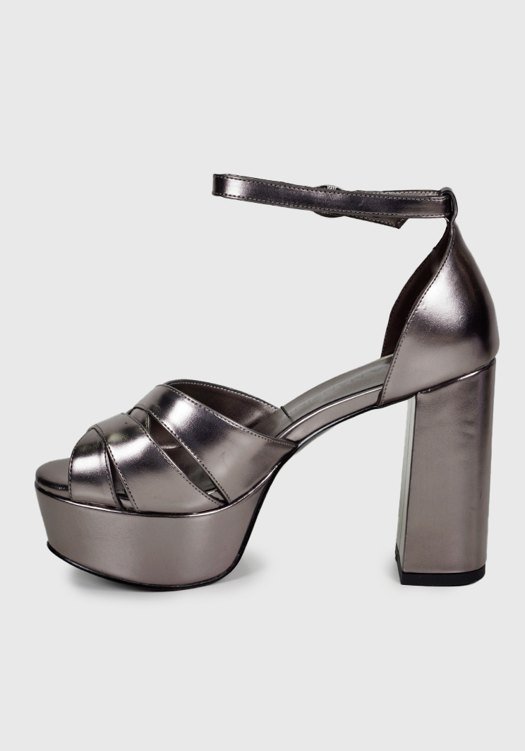SANDALIAS MUJER EDA MANZINI AMINTA PLATEADO OSCURO CHE267S24PEW - 5