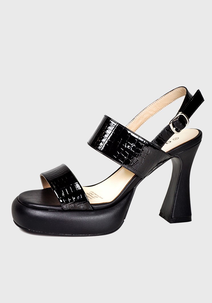 SANDALIAS MUJER DEGAS CUERO NEGRO KADER CH0548S24BLK - 2
