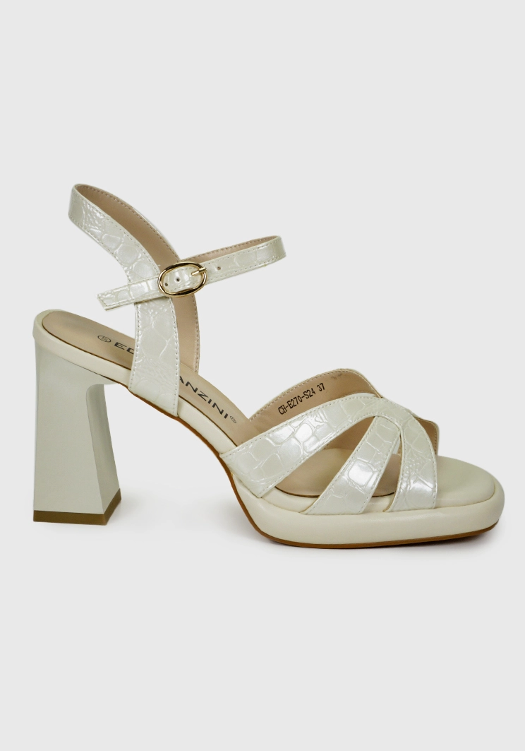 SANDALIAS MUJER EDA MANZINI KASTY PLATEADO CHE270S24PER - 3