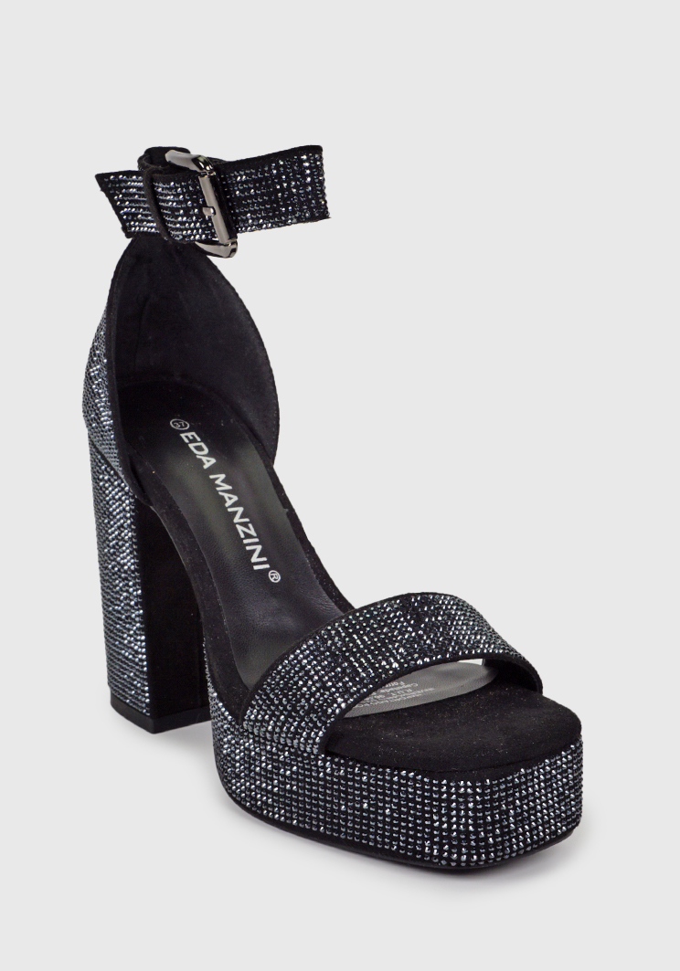 SANDALIAS MUJER EDA MANZINI NEGRO BADRA BRILLANTE CHE293S24BKD - 5