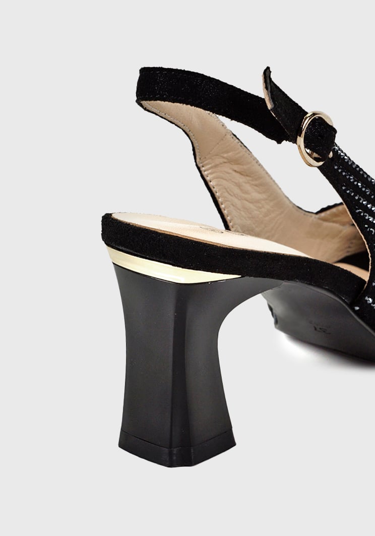 SANDALIAS MUJER DEGAS CUERO NEGRO JAMILA CON BRILLOS CH0549S24BKD - 7