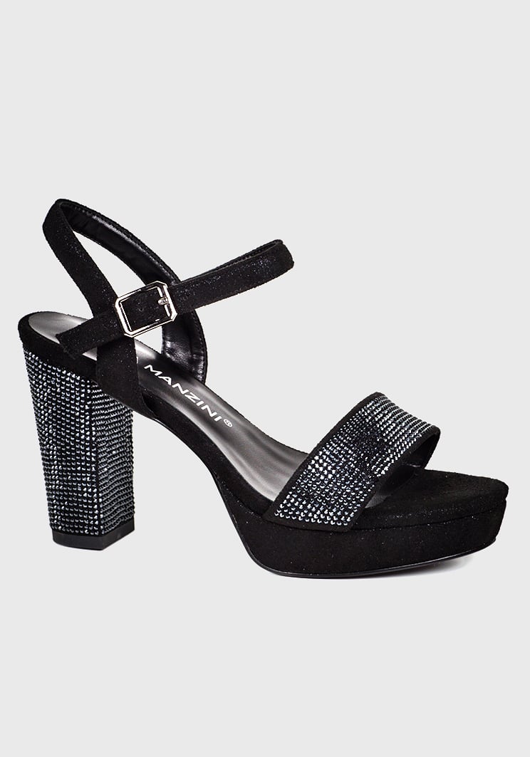 SANDALIAS MUJER EDA MANZINI NEGRO ALESSA BRILLANTE CHE297S24BKD - 2