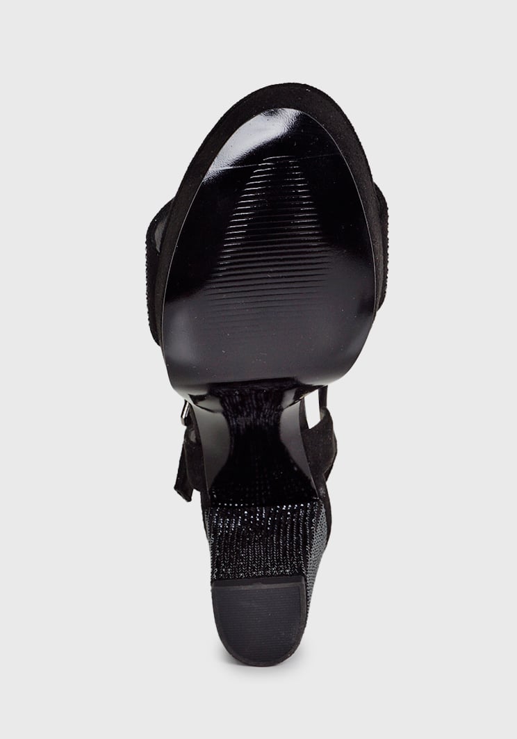 SANDALIAS MUJER EDA MANZINI NEGRO ALESSA BRILLANTE CHE297S24BKD - 7