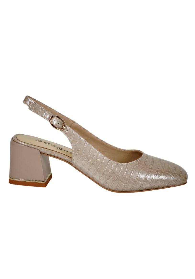 ZAPATO CUERO ASENAT BEIGE - 1