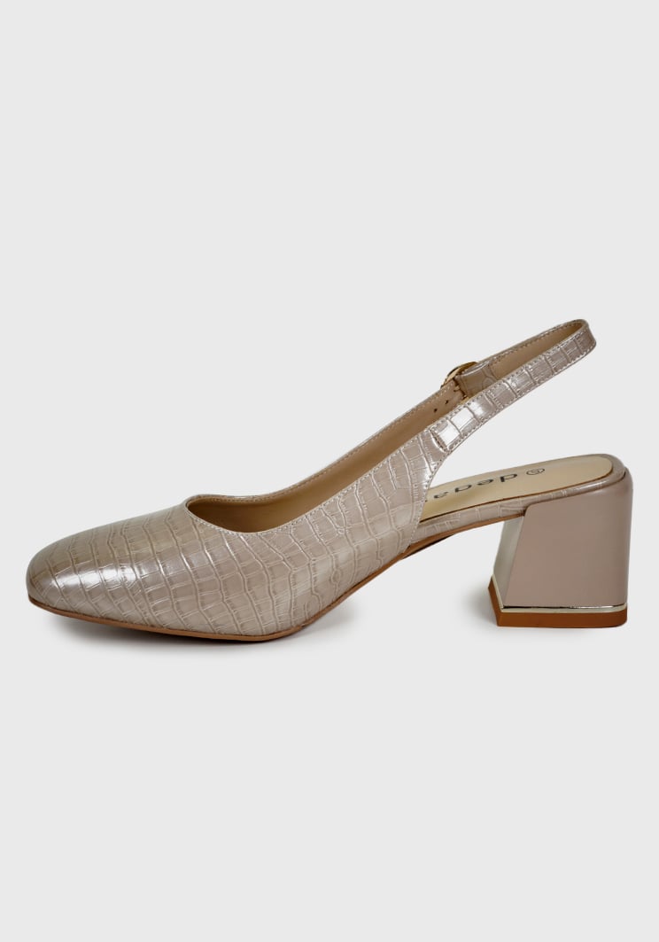 ZAPATO CUERO ASENAT BEIGE - 5