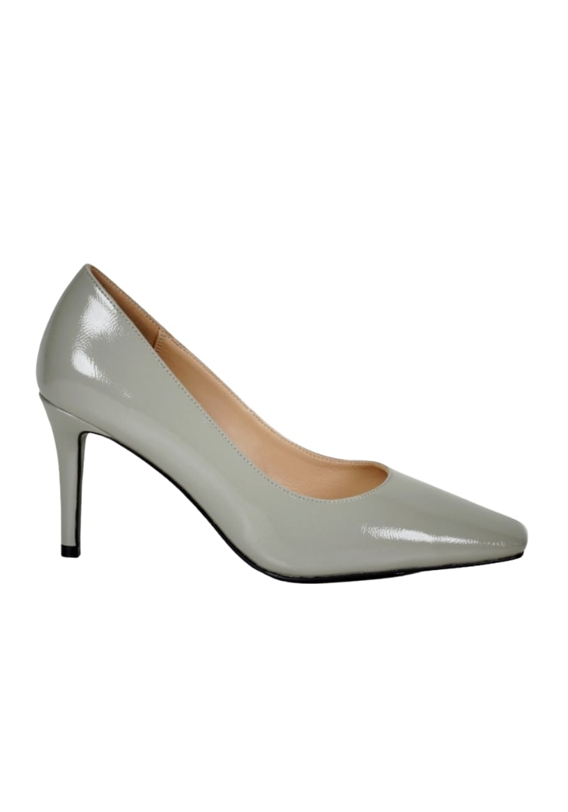 ZAPATO CUERO MARCELA GRIS - 1