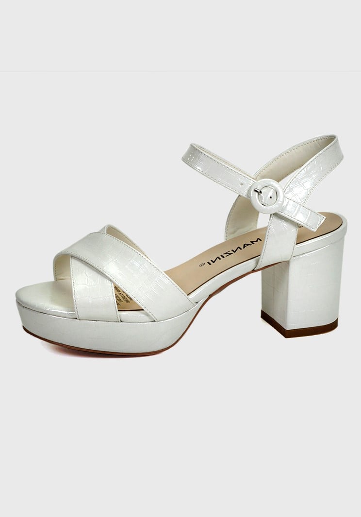 SANDALIAS MUJER EDA MANZINI SARABE PLATEADO CHE263S24PER - 1