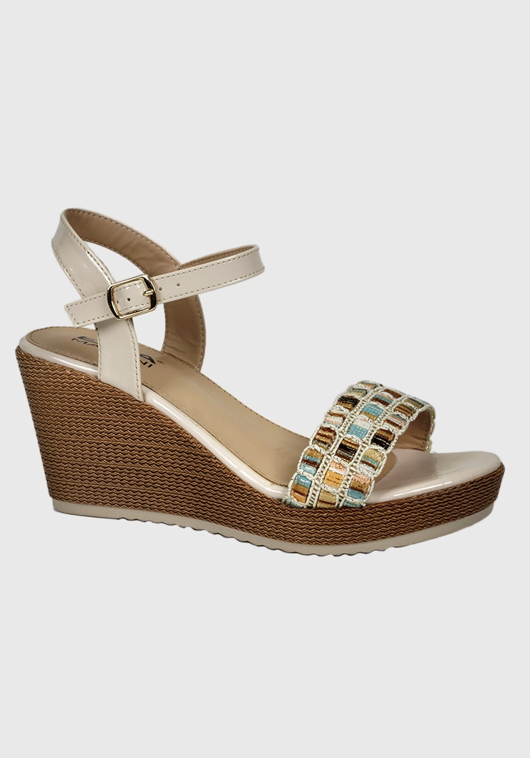 SANDALIAS MUJER EDA MANZINI XIMENA BEIGE WOE584S24BEG - 1