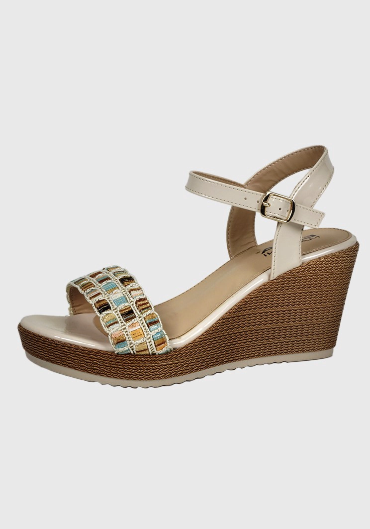 SANDALIAS MUJER EDA MANZINI XIMENA BEIGE WOE584S24BEG - 2