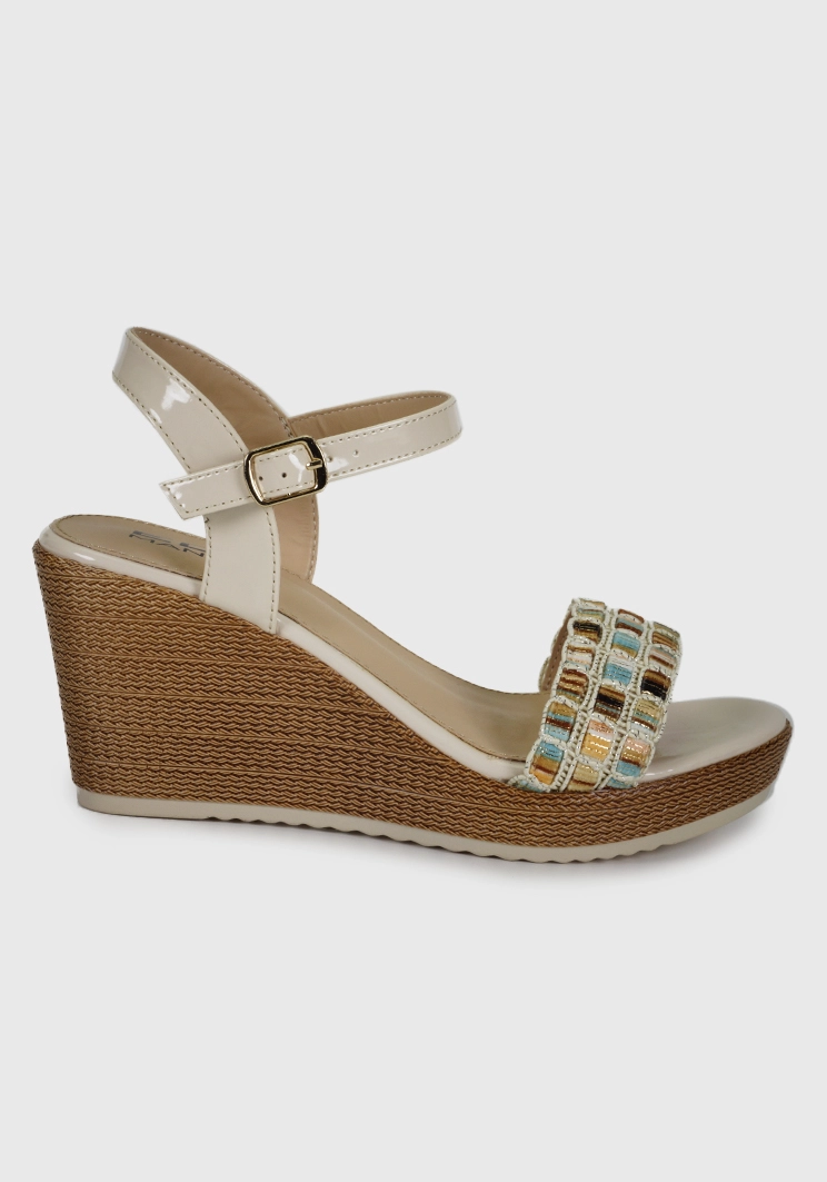 SANDALIAS MUJER EDA MANZINI XIMENA BEIGE WOE584S24BEG - 3