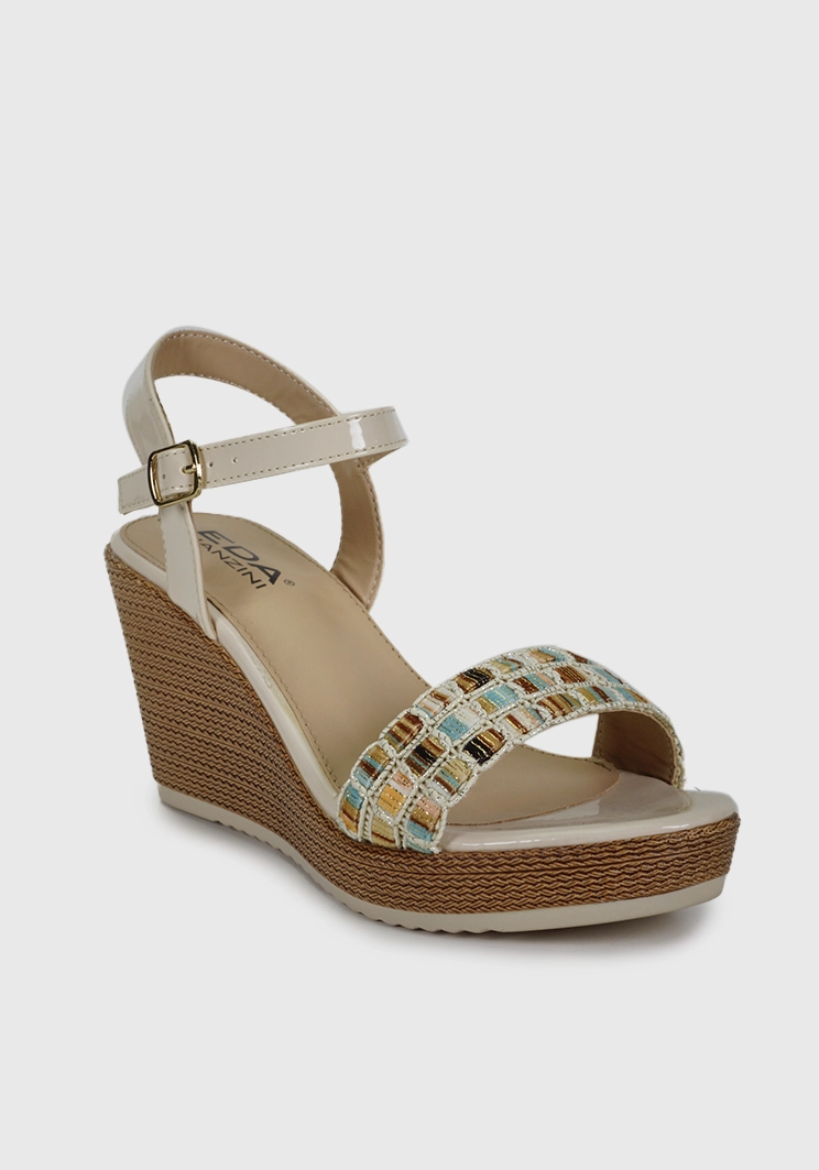 SANDALIAS MUJER EDA MANZINI XIMENA BEIGE WOE584S24BEG - 5