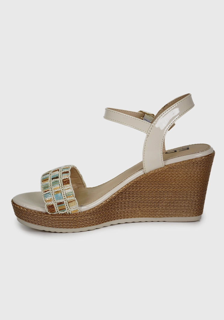 SANDALIAS MUJER EDA MANZINI XIMENA BEIGE WOE584S24BEG - 7