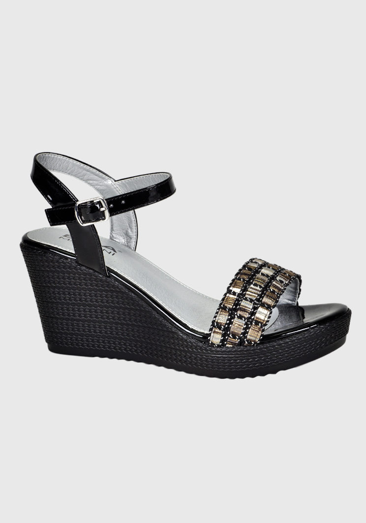 SANDALIAS MUJER EDA MANZINI XIMENA NEGRO EGE461S24BRM - 2