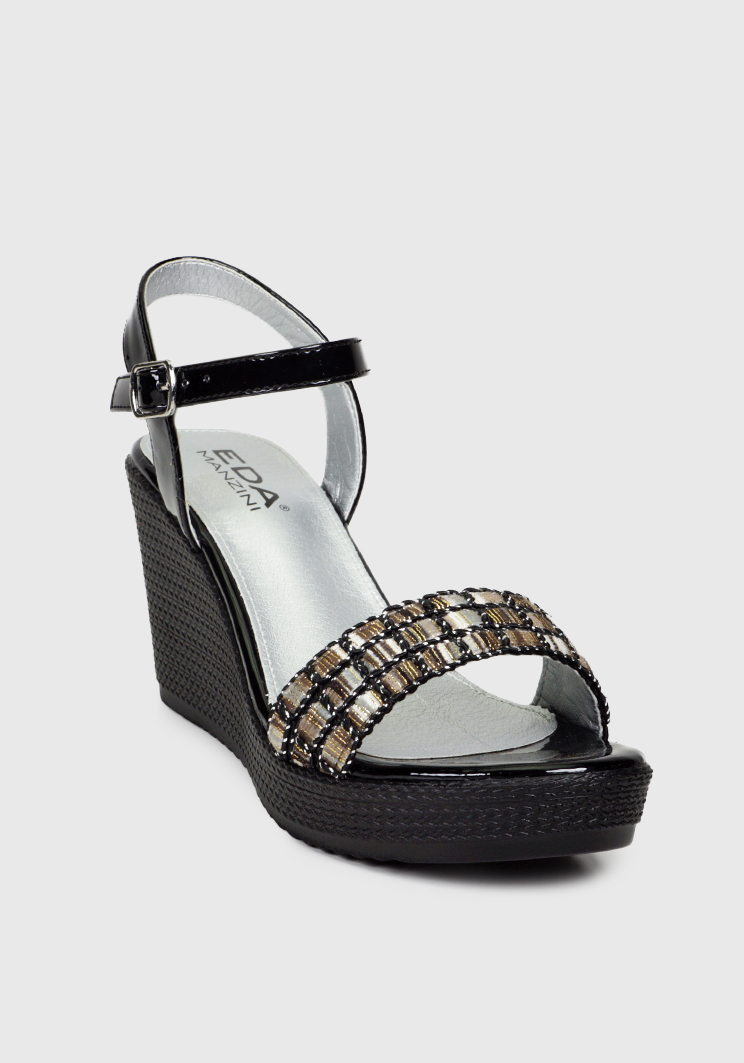 SANDALIAS MUJER EDA MANZINI XIMENA NEGRO EGE461S24BRM - 6