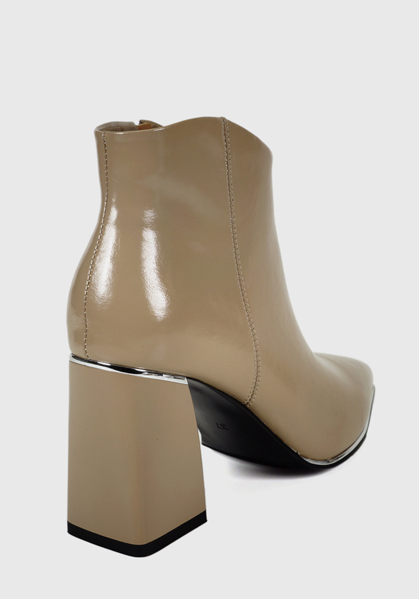 BOTÍN CUERO BEIGE DAYMARA FORMAL - 7