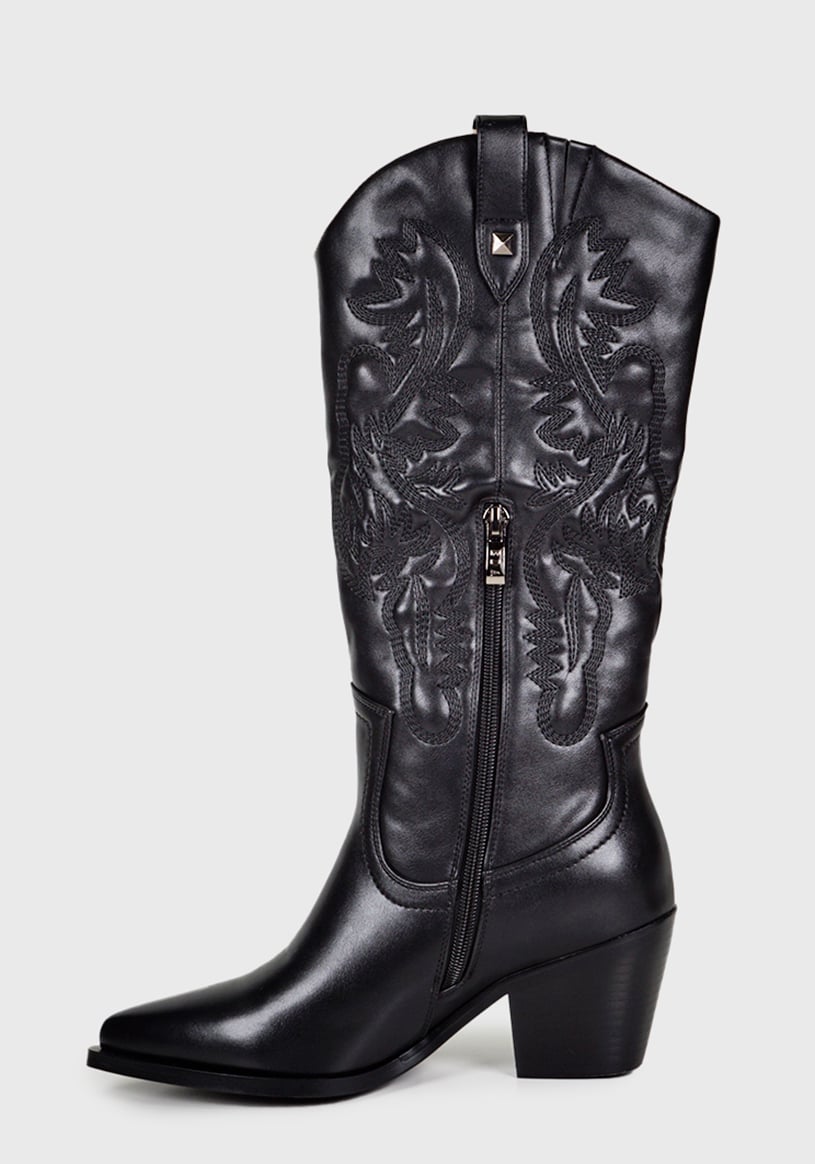 BOTA NISSA EN COLOR NEGRO - 7