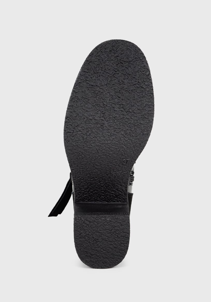 BOTÍN CUERO NEGRO MANIER CASUAL - 6